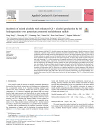 Feng Zeng & Xiaoying Xi & Huatang Cao & Yutao Pei & Hero Jan Heeres & Regina Palkovits — Synthesis of mixed alcohols with enhanced C3+ alcohol production by CO hydrogenation over potassium promoted molybdenum sulfide