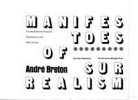 Manifestoes Of Surrealism — Manifestoes Of Surrealism