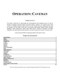 Roland Volz — Operation: Caveman RPG