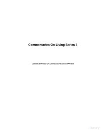 Jiddu Krishnamurti — Commentaries on Living, Series 3