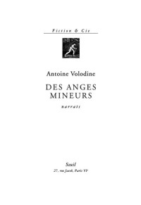 Antoine Volodine — Des anges mineurs (narrats)
