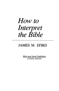 James M. Efird; — 9781579106324_txt