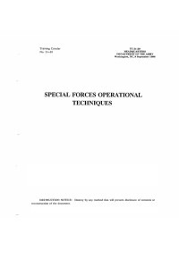 United States Department of Defense — TC 31-29: Special Forces Operational Techniques