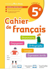 Chantal Bertagna, Françoise Carrier-Nayrolles — Cahier de Français 5e - cahier d'activités corrigé (Ed. 2022)