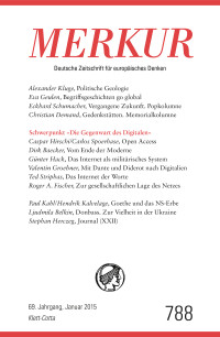 Christian Demand; — MERKUR Deutsche Zeitschrift fr europisches Denken