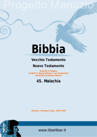 AA.VV. — Bibbia. Vecchio Testamento. Malachia