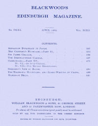 William Blackwood — Blackwood's Edinburgh Magazine, Vol. 93, No. 570, April, 1863