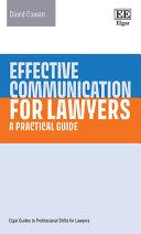 David Cowan — Effective Communication for Lawyers: A Practical Guide 