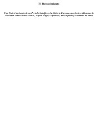 Captivating History — El Renacimiento Una Guía Fascinante de un Período Notable en la Historia Europea, que Incluye Historias de Personas como Galileo Galilei, Miguel Ángel, Copérnico, Shakespeare y Leonardo da Vinci