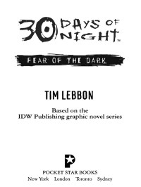 Tim Lebbon — 30 Days of Night: Fear of the Dark