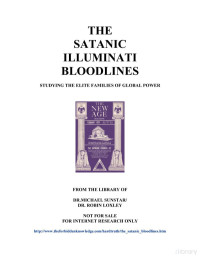 Michael Sunstar & Robin Loxley — The Satanic Illuminati Bloodlines