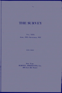 Various — The Survey, Volume 30, Number 4, Apr 26, 1913