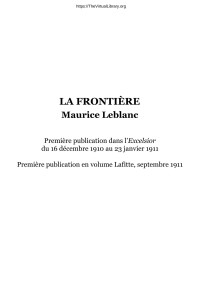 Maurice Leblanc — La Frontière
