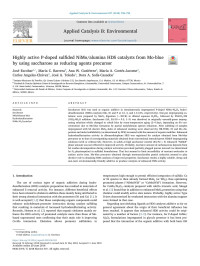 José Escobar & María C. Barrera & Ana W. Gutiérrez & María A. Cortés-Jacome & Carlos Angeles-Chávez & José A. Toledo & Dora A. Solís-Casados — Highly active P-doped sulfided NiMo/alumina HDS catalysts from Mo-blue by using saccharose as reducing agents precursor