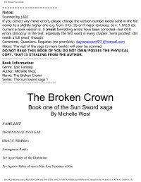 The Broken Crown — The Broken Crown.htm