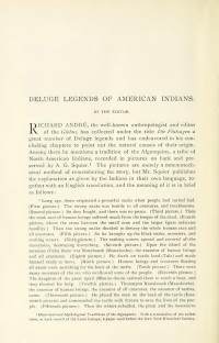 Paul Carus — Deluge Legends of the American Indians.