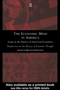 Malcolm Rutherford — The Economic Mind in America