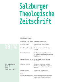 Ulrich Winkler (Hg.); — Salzburger Theologische Zeitschrift. 19. Jahrgang, 1. Heft 2015