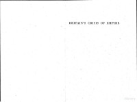 Dutt — Britain's Crisis of Empire (1949)