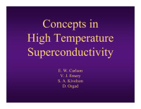 Erica Carlson — Concepts in High Temperature Superconductivity