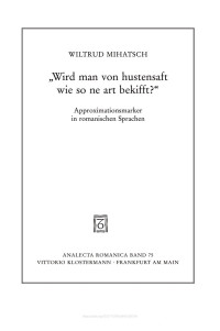 Mihatsch, Wiltrud — "Wird man von Hustensaft wie so ne art bekifft?"