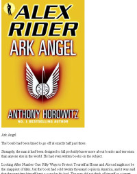 Anthony Horowitz — Ark Angel - Alex Rider, Book 6