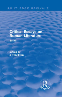 Unknown — Critical Essays on Roman Literature