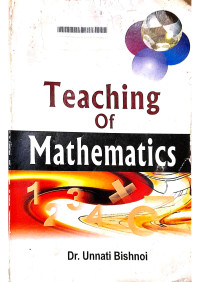 Dr Unnati Bishnoi — Teaching of Mathematics