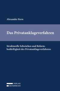 Alexander Kern; — Kern, Privatanklageverfahren -- Id 2021.indd