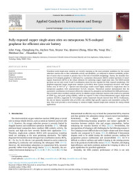 Lifen Yang — Fully exposed copper single-atom sites on mesoporous N/S-codoped graphene for efficient zinc-air battery