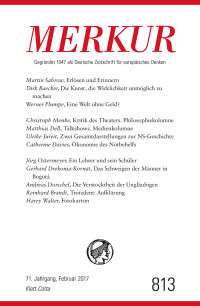 Christian Demand; — MERKUR Deutsche Zeitschrift für europäisches Denken - 2017-02