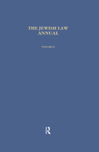 Bernard S Jackson; — Jewish Law Annual (Vol 10)