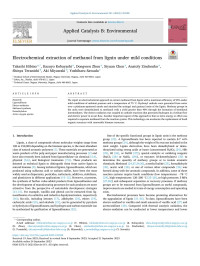 Takashi Hibino — Electrochemical extraction of methanol from lignin under mild conditions