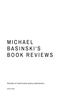 Unknown — Michael Basinski’s Book Reviews