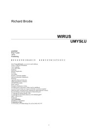 Brodie Richard — Wirus umysłu