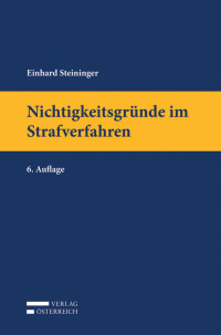 Einhard Steininger; — Nichtigkeitsgrnde im Strafverfahren