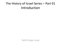 Faith-Hope_Love — History of Israel