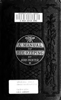 Hunter, John — A manual of bee-keeping