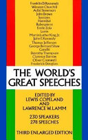 Lewis Copeland, Lawrence W. Lamm — The World's Great Speeches