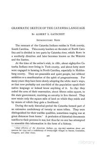 Gatschet — Catawba Language, Grammatical Sketch of the