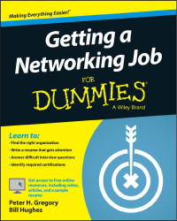 Peter H. Gregory, Bill Hughes — Getting a Networking Job For Dummies