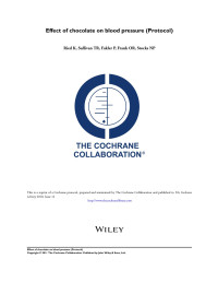 Ried K, Sullivan TR, Fakler P, Frank OR, Stocks NP — Effect of chocolate on blood pressure