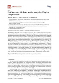 Margarida Miranda, Catarina Cardoso, Carla Vitorin — Fast Screening Methods for the Analysis of Topical Drug Products