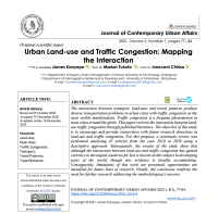  Ph.D. Candidate James Kanyepe   ,  Prof. Dr. Marian Tukuta   ,  Prof. Dr. Innocent Chirisa — Urban Land-use and Traffic Congestion: Mapping the Interaction
