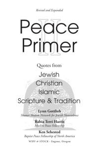 Lynn Gottlieb;Rabia Harris;Kenneth L. Sehested; — Peace Primer II