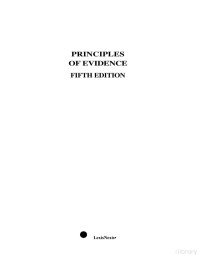 IRVING YOUNGER, MICHAEL GOLDSMITH, DAVID A. SONENSHEIN — PRINCIPLES OF EVIDENCE