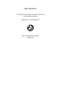 Convegno di Studi sulla Magna Grecia «13. ; 1973 ; Taranto» — Metaponto : Atti del tredicesimo Convegno di studi sulla Magna Grecia : Taranto 14-19 ottobre 1973