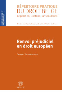 Georges Vandersanden; — Renvoi prjudiciel en droit europen