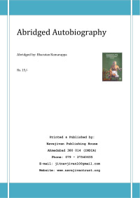 Bharatan Kumarappa — Gandhi Abridged Autobiography