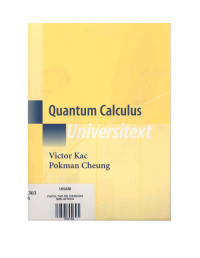 Kac V, Cheung P — Quantum Calculus